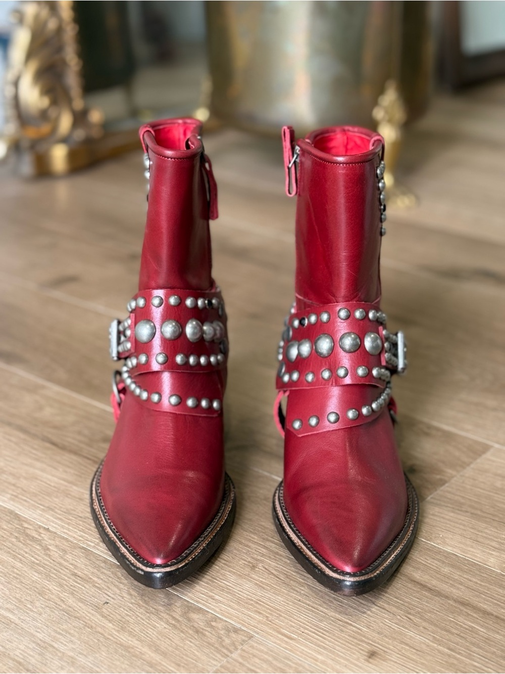 Free People We The Free Axel Boots Red - Picture 3 of 7